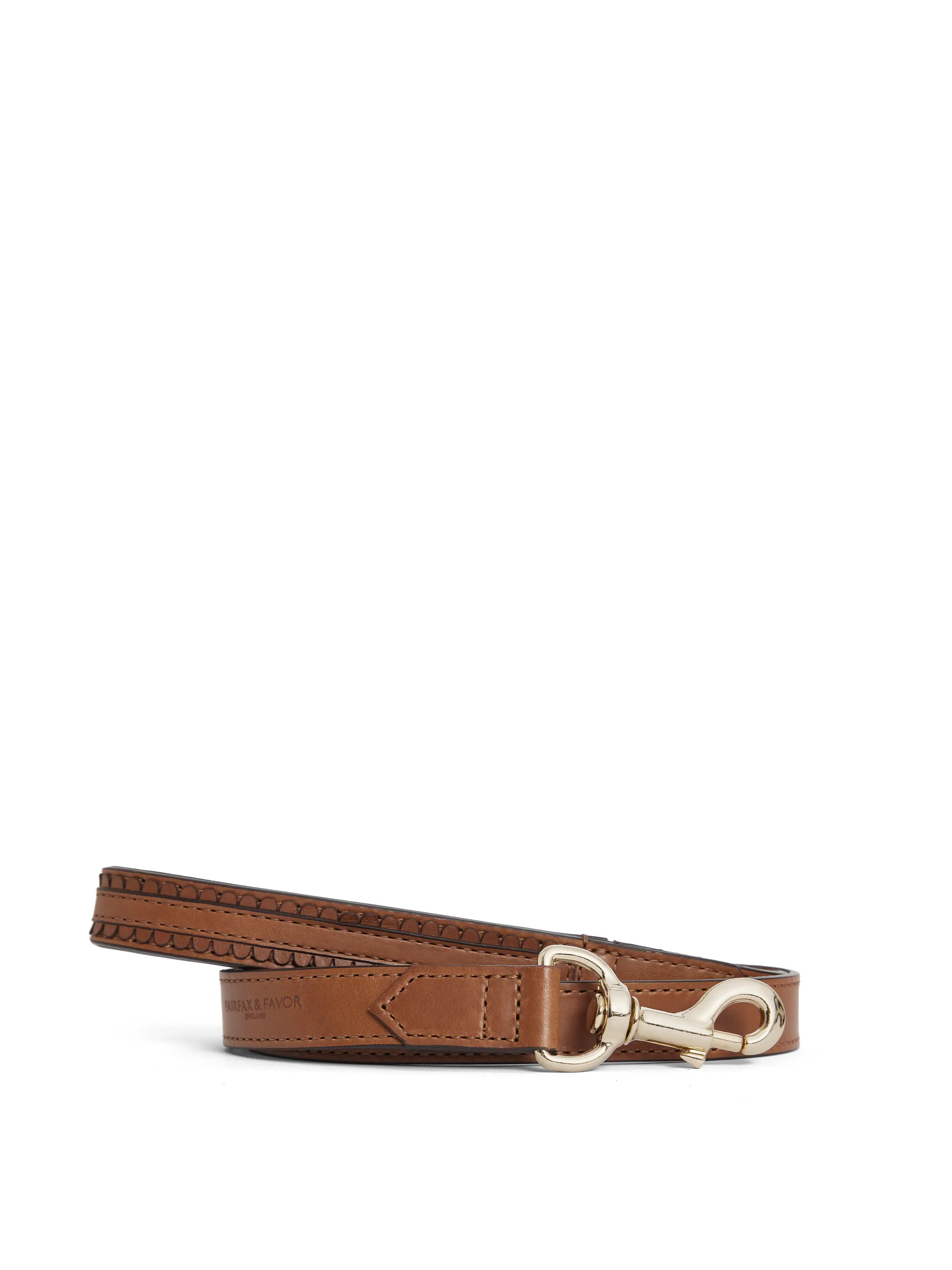 Signature Bakewell Dog Lead - Tan Leather