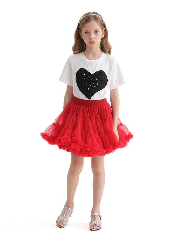 Multicolor Avalon Heart Skirt Outfit