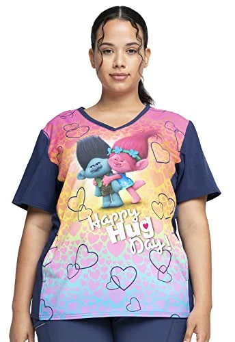 Tooniforms Nurse Gifts Women Scrubs Top V-Neck TF627