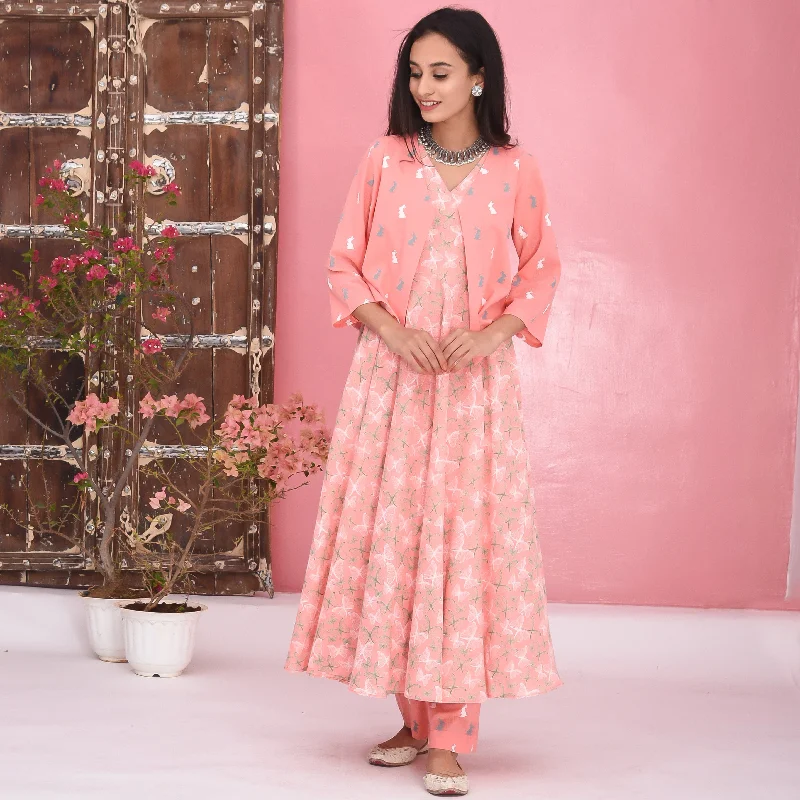 Bunaai Three Piece Cotton Kurta Set