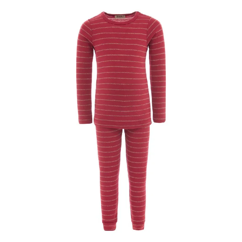 Red Striped Modal Outfit