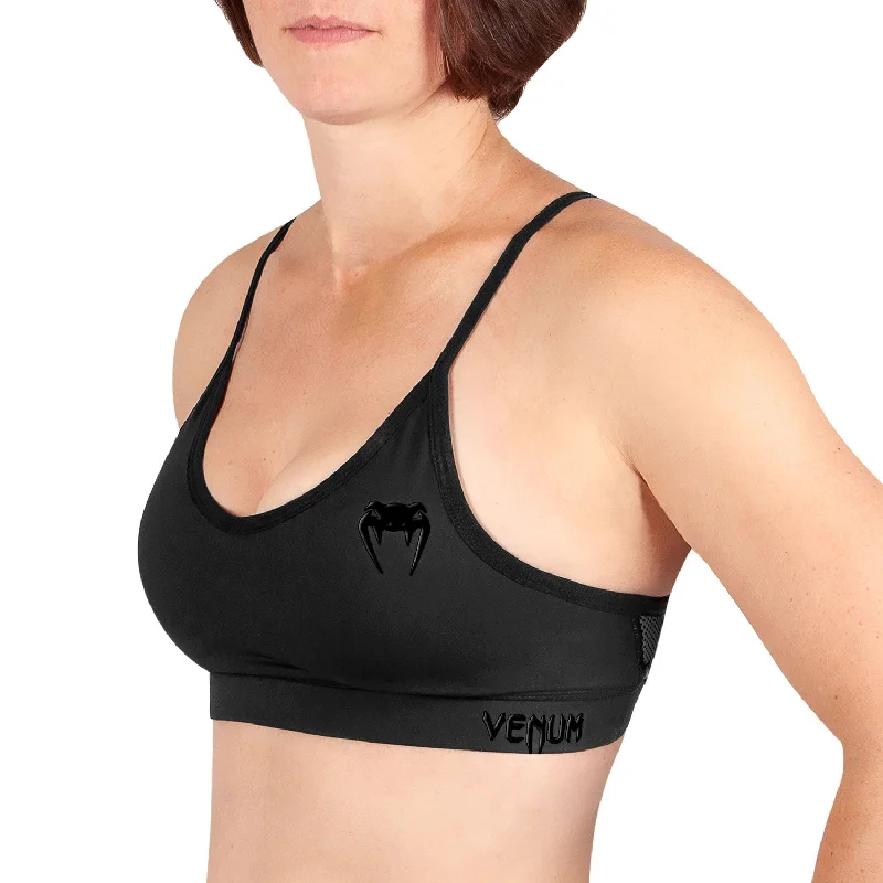 Venum Tecmo Sport Bra - For Women - Black/Black