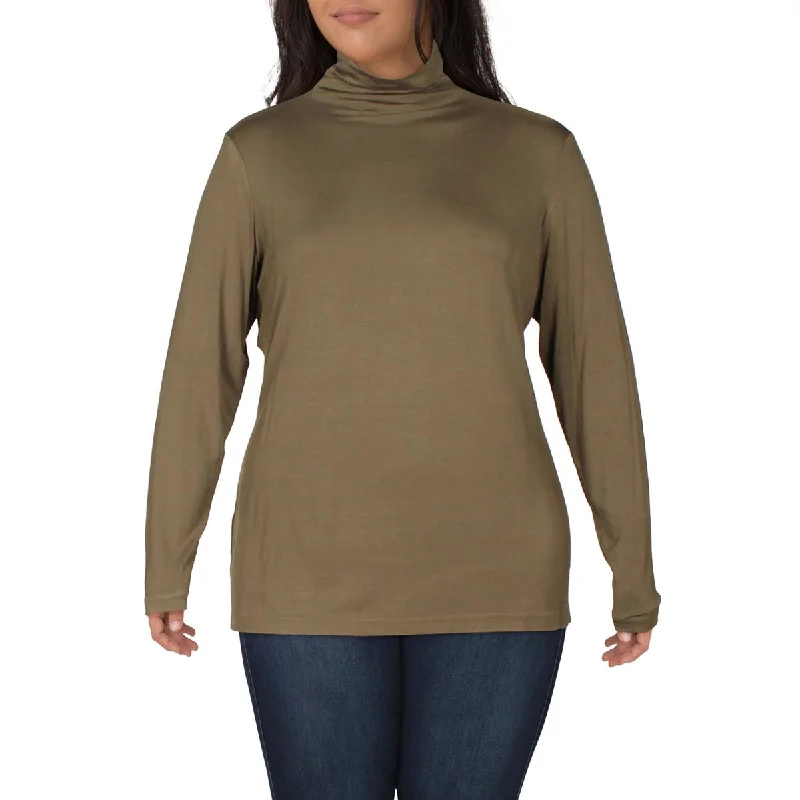 Plus Womens Turtleneck Sweater