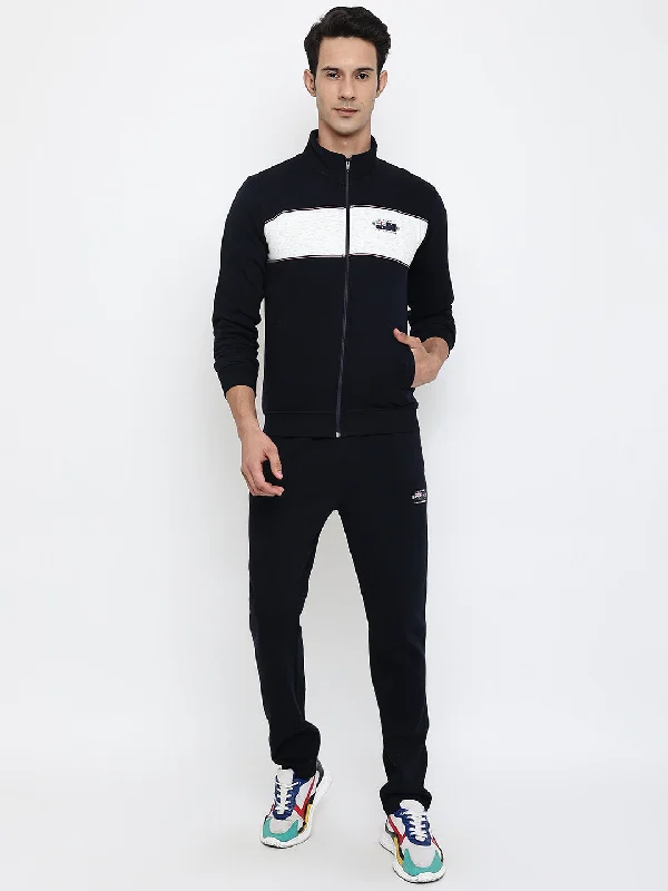 Men Navy Blue Tracksuit