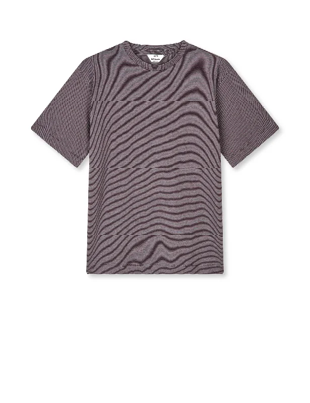 Crisp Jersey Dassel Tee, Plum Perfect/Iced Aqua