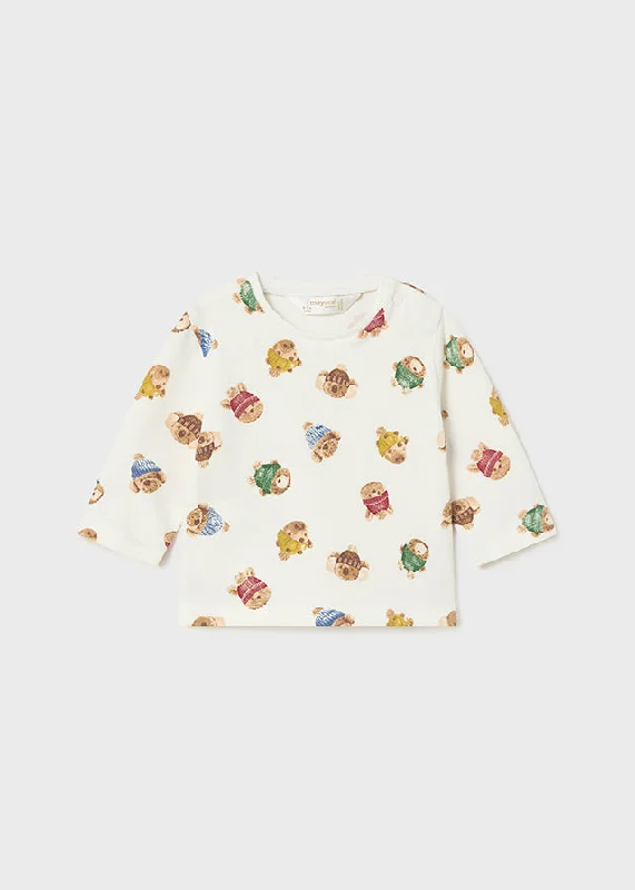 Boys L/S Bear Face Shirt