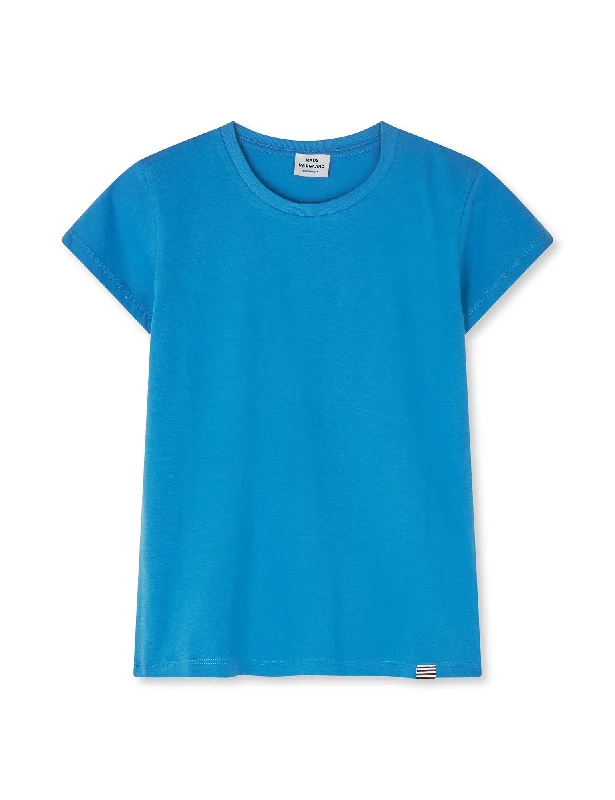 Organic Jersey Tuvina Tee FAV, Mediterranian Blue