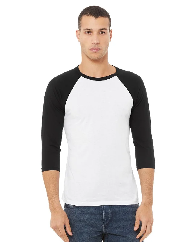 BELLA + CANVAS Three-Quarter Sleeve Baseball Tee 3200