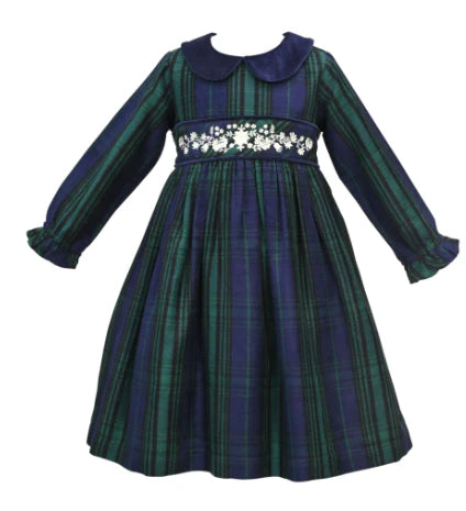 Girls Flannel Plaid Dress