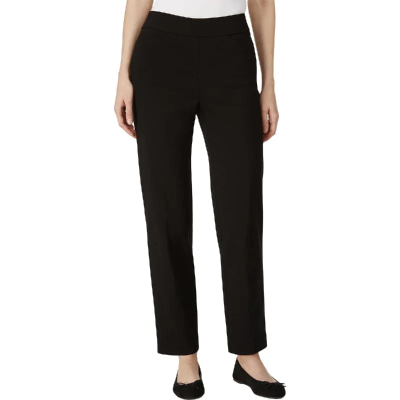 Alfred Dunner Womens Petites Modern Fit Slimming Straight Leg Pants