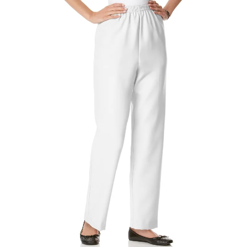 Alfred Dunner Womens Twill Office Wear Casual Pants