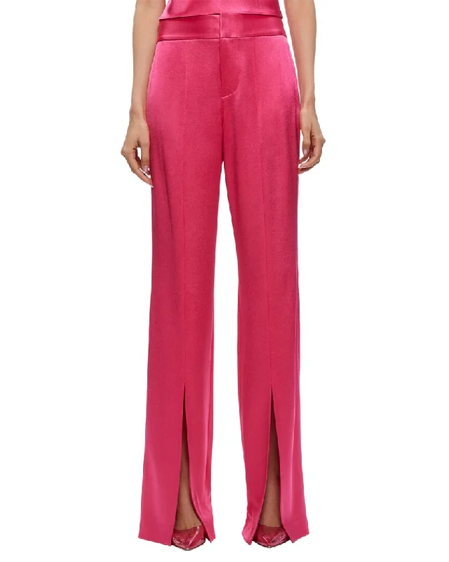 alice + olivia Jody High Waist Slit Pant