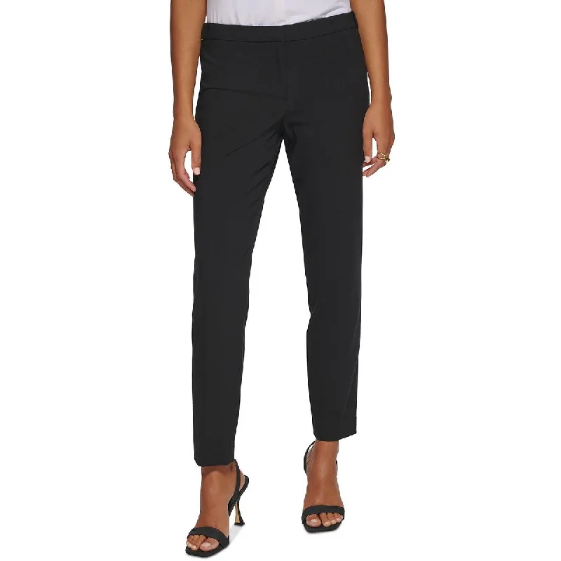 Calvin Klein Womens Highline Woven Tapered Ankle Pants