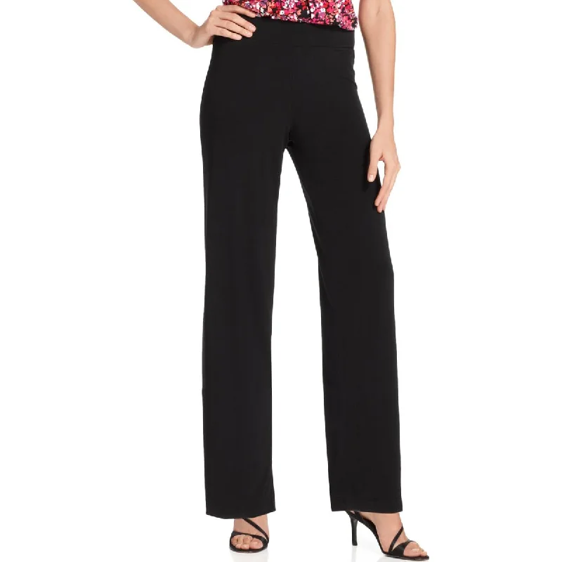 NY Collection Womens Petites Wide Leg Pull On Palazzo Pants