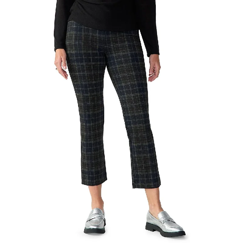 Sanctuary Womens    Checkered Mid Rise Straight Leg Pants